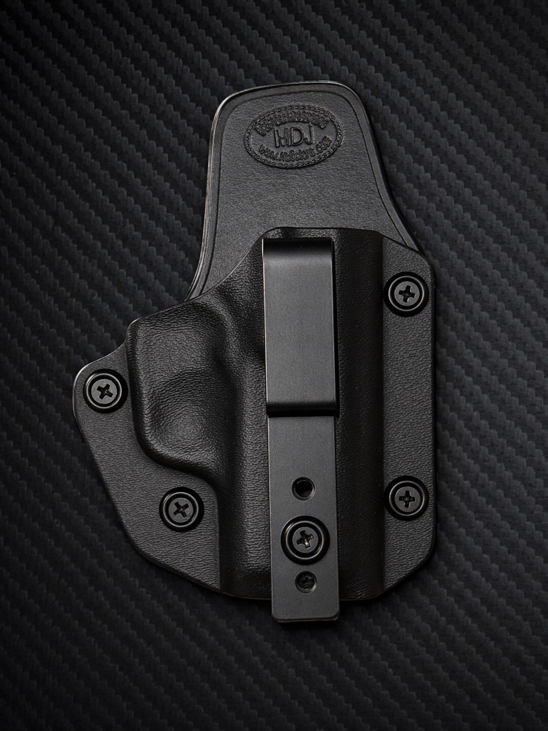 IWB Kydex/Leather Hybrid Holster small print with adjustable retention for CZ