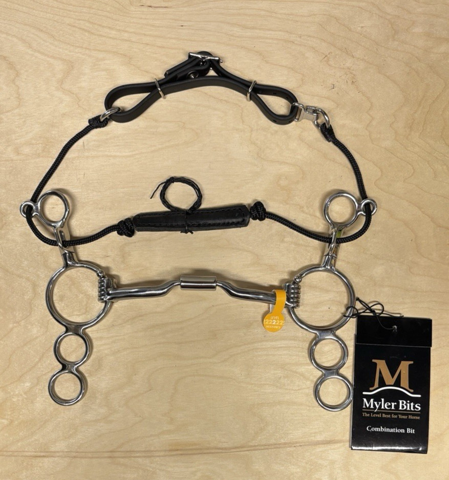 Myler 3 Ring Combo Low Port Comfort Snaffle Bit - 5 1/2" - MB04 Level 2