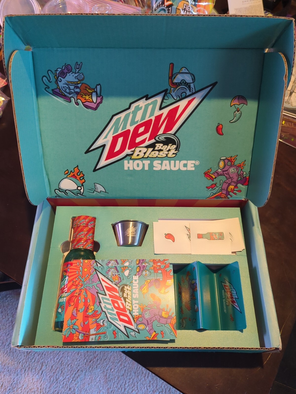 Mountain Dew Baja Blast Hot Sauce Bundle NEW / SEALED | LIMITED EDITION 1/750