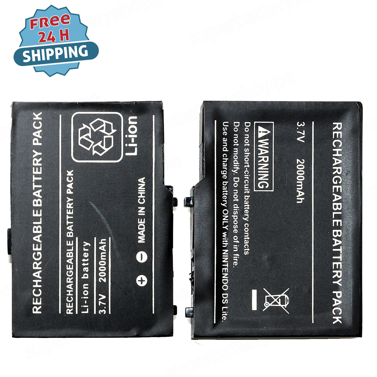 [2000mAh] Battery For Nintendo DS Lite DSL NDSL USG-003L Ship-in-24hrs USA