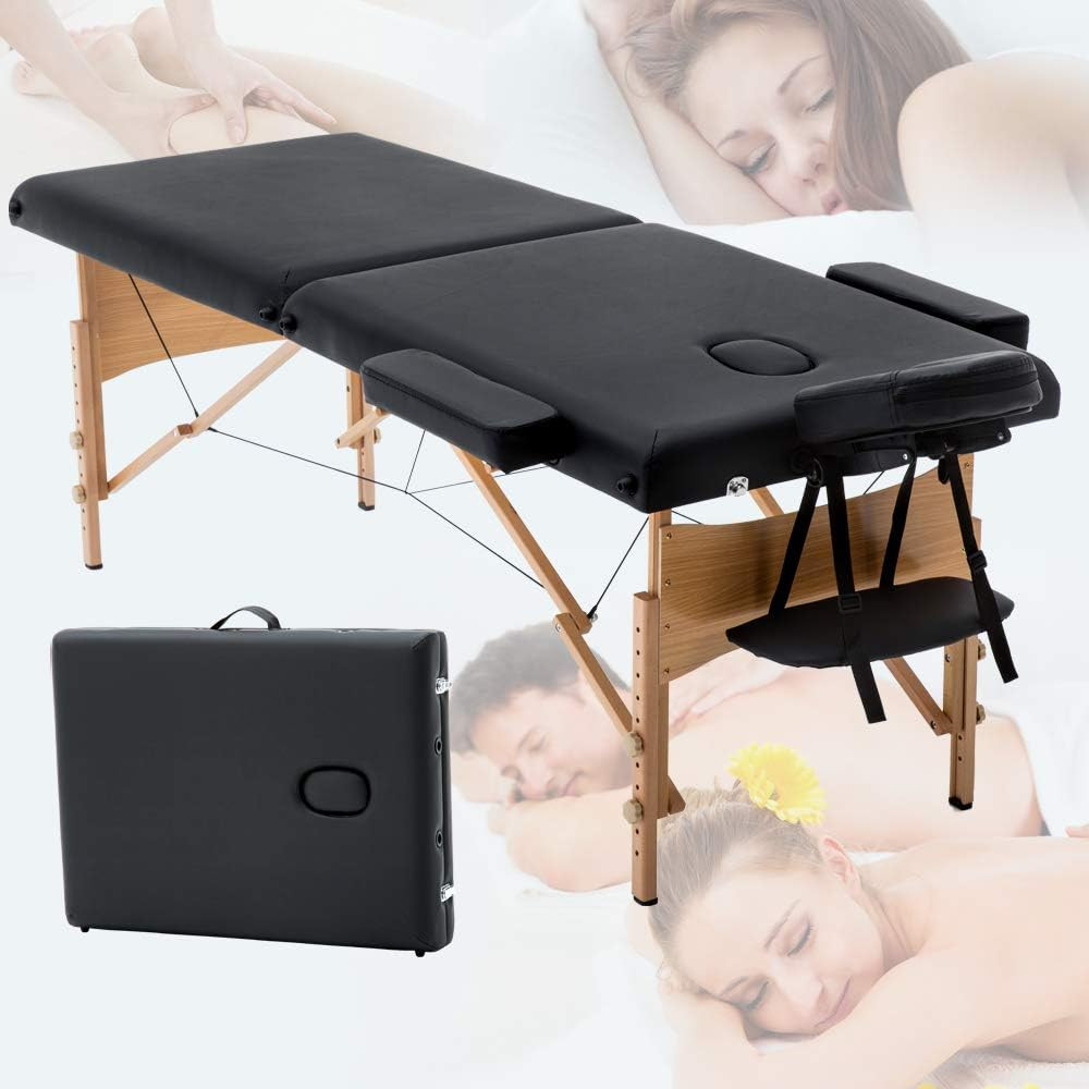 Folding Professional Massage Table 28" Wide 73” Long Portable Lash Bed Tables Fa