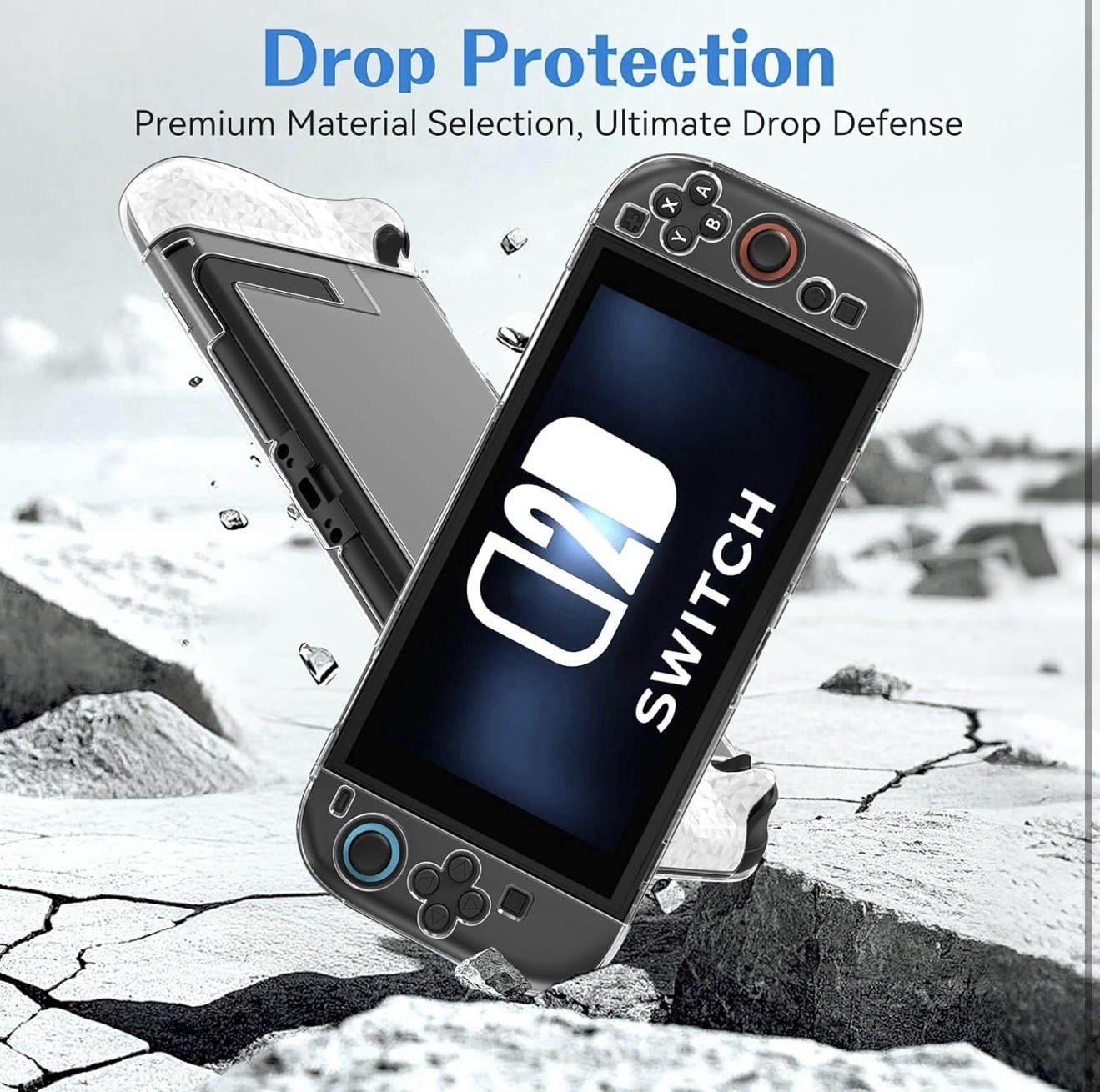 Clear Dockable Case for Nintendo Switch 2 (2025), Slim Case (New)