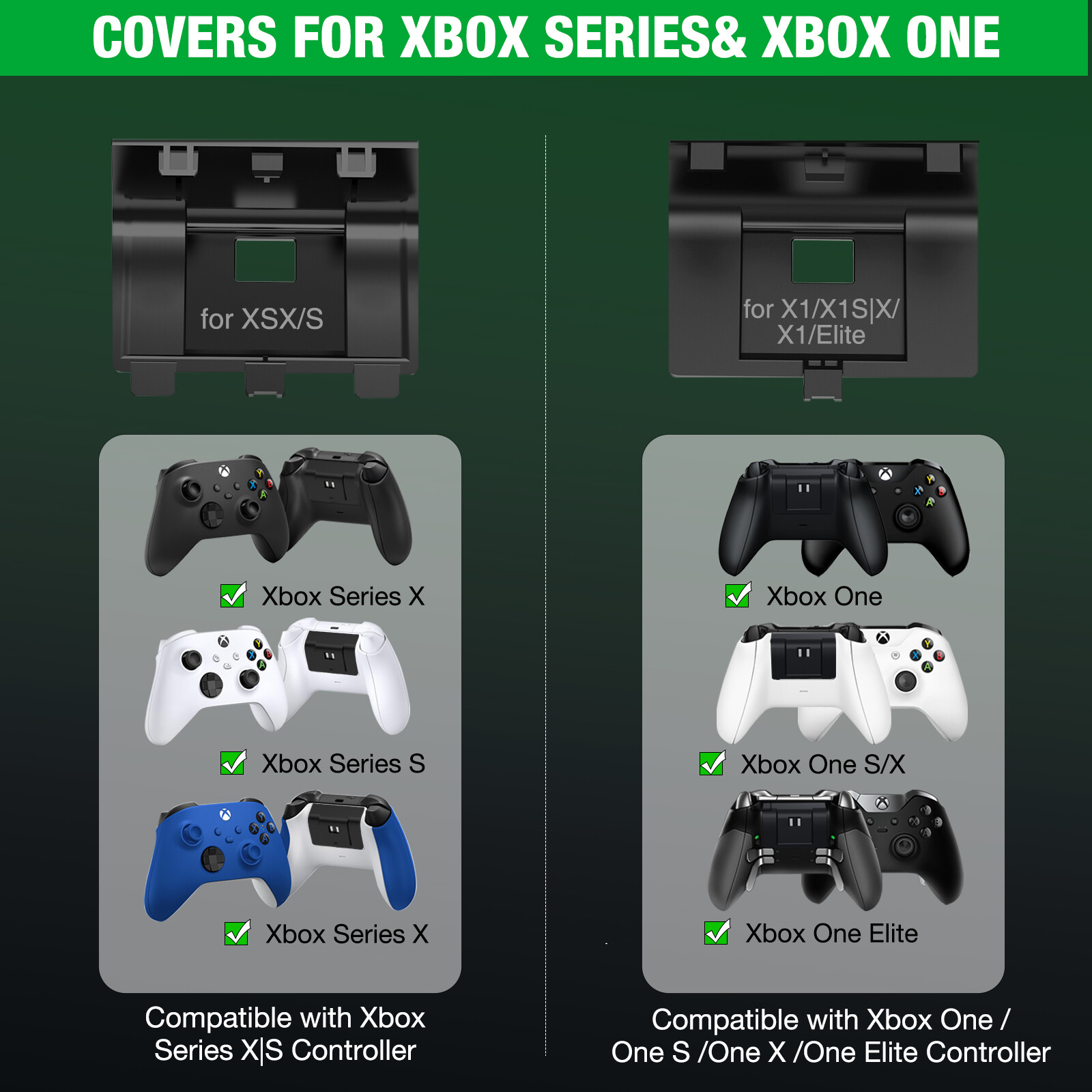 Rechargeable Battery Pack Charging Dock For Xbox One Elite/Series X S Controller