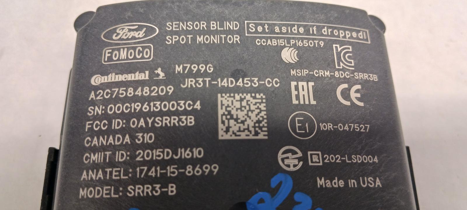 '19-'23 FORD EDGE rear radar unit blind spot monitor OEM Guaranteed!