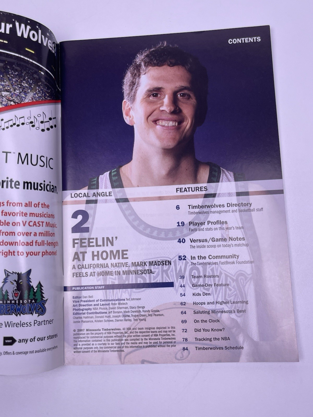 Minnesota Timberwolves Vs Phoenix Suns January 29 2007 Program Steve Nash