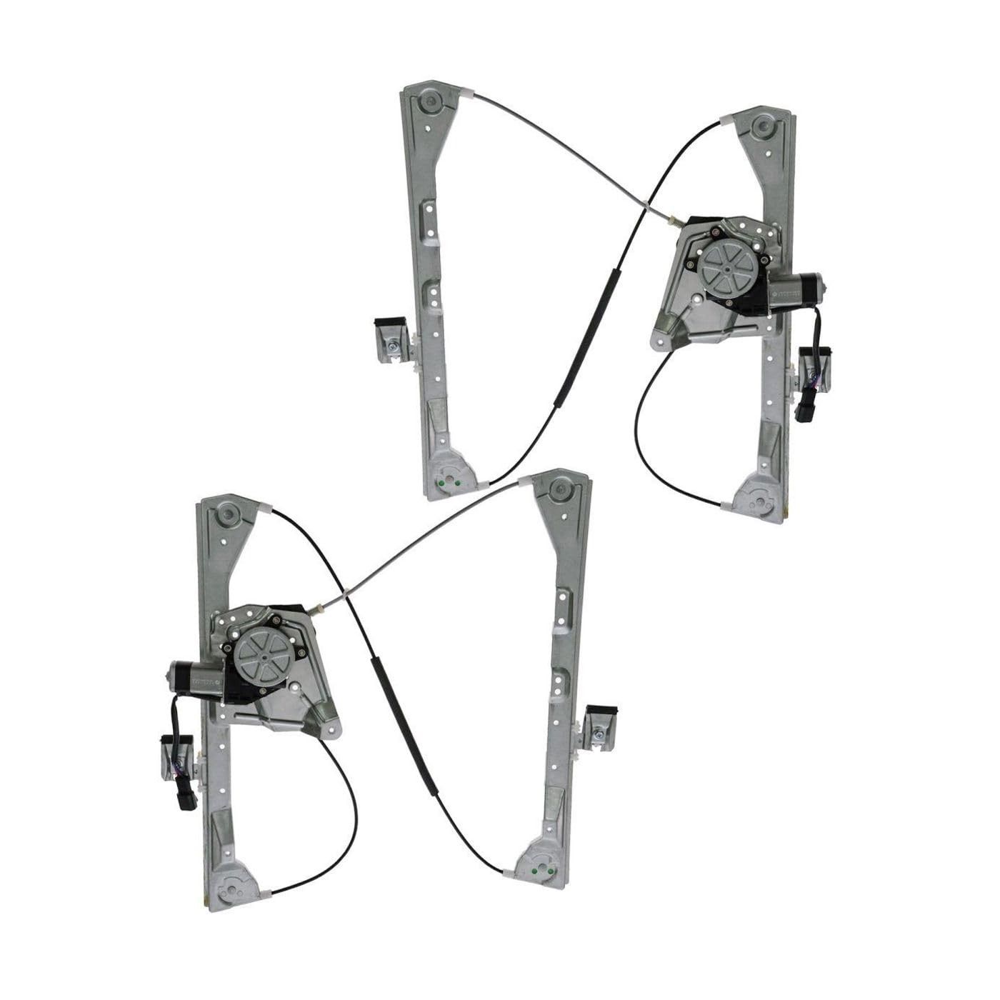 Car Window Regulator Rear Power Automotive w/Motor Set Kit 2 Piece WRA50752