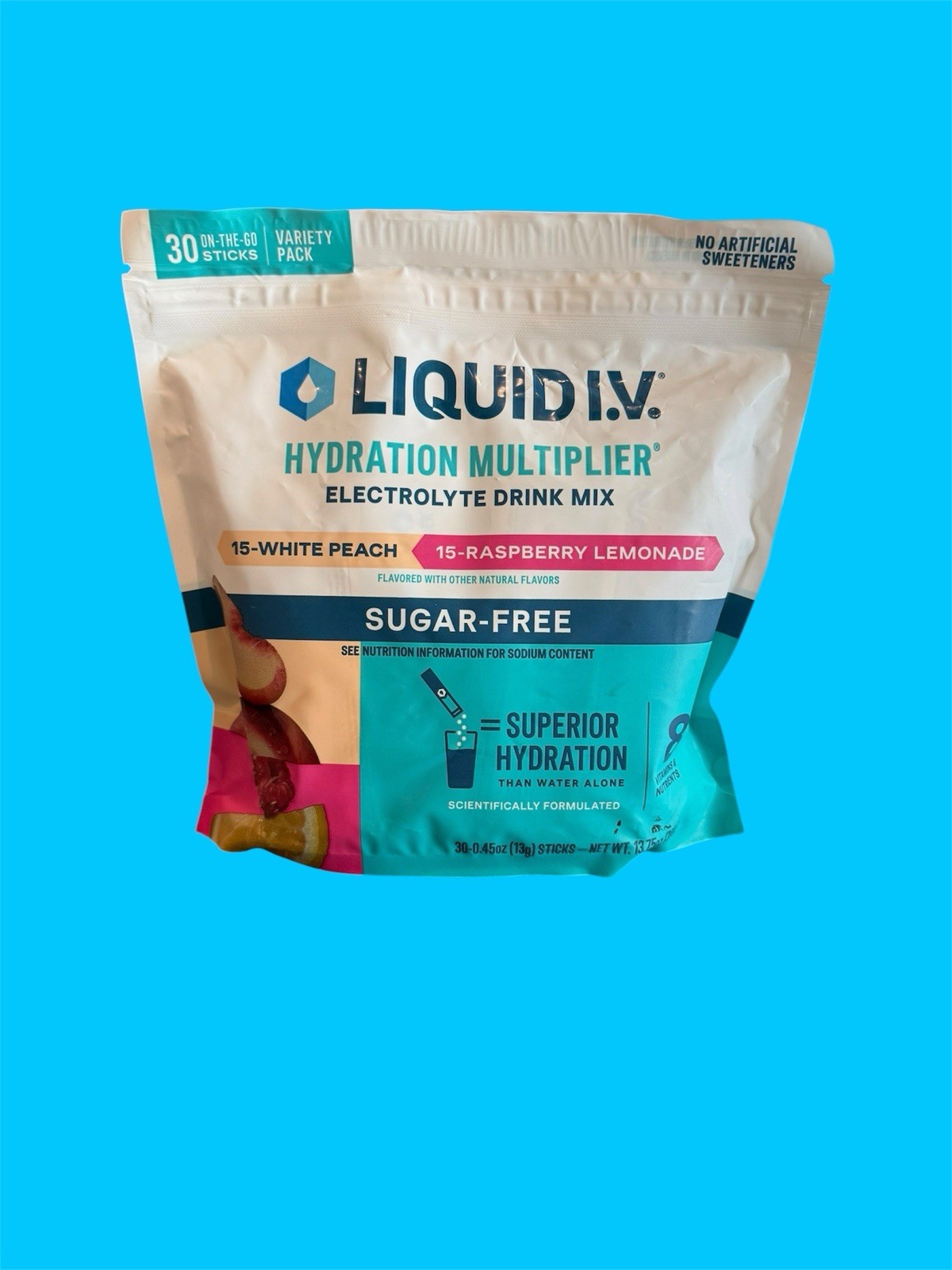 Liquid I.V. Sugar-Free 2 pack 60 Sticks Variety Pack NEW LIMITED FLAVOR Exp 2028