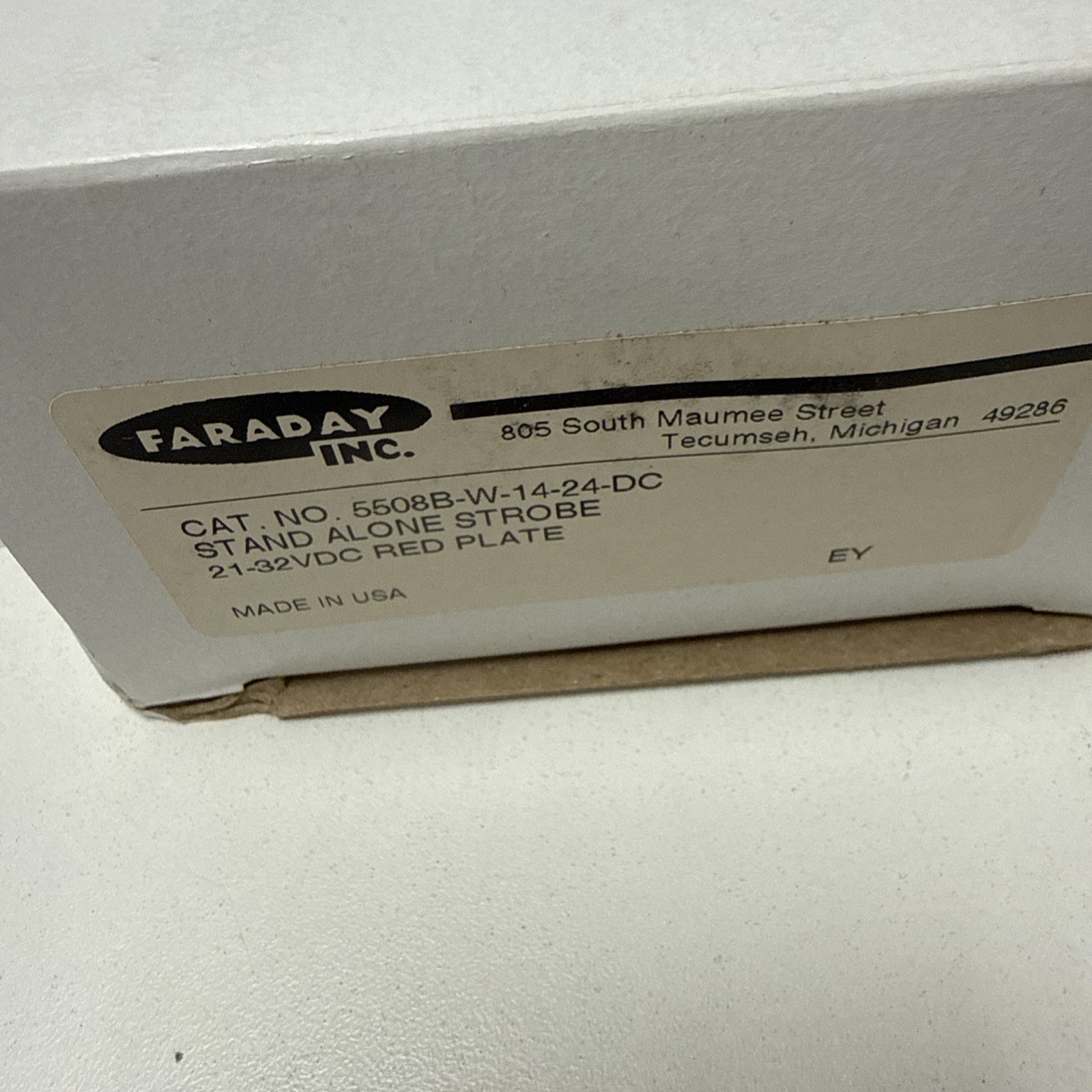 FARADAY 5508B-W-14-24-DC Stand Alone Red 24V Strobe Compact Many available
