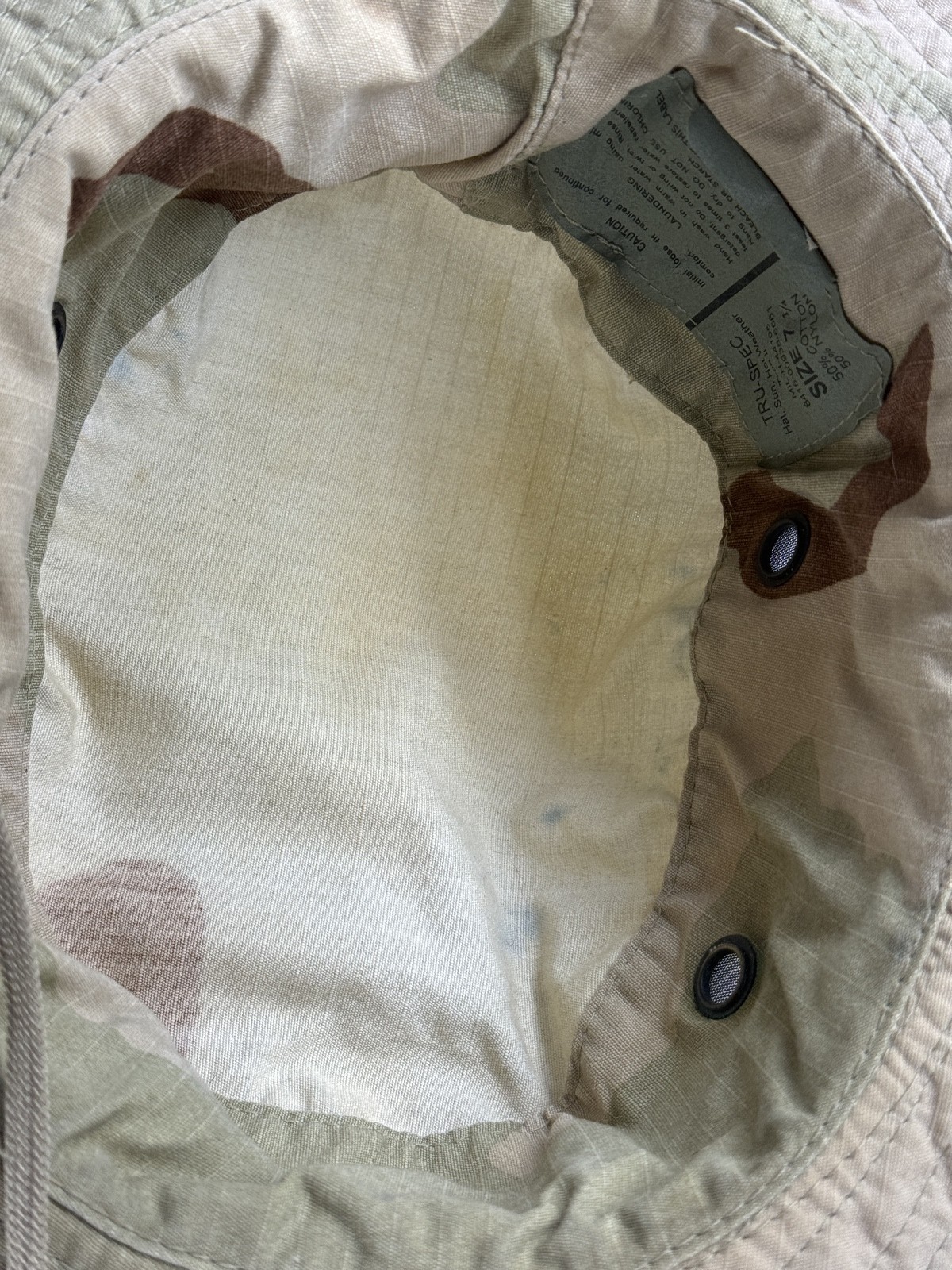 TRU-SPEC Type II Men's Boonie Hat Military Desert Camo Sz 7 1/4 8415-00935-6661