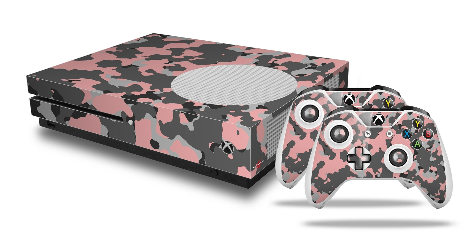 Skin XBOX One S Console Controller WraptorCamo Old School Camouflage Camo Pink