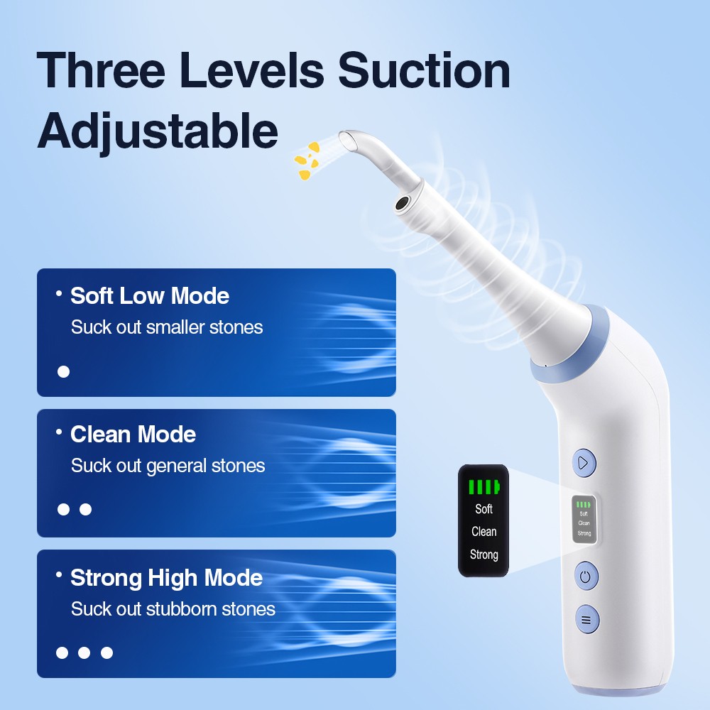 Visible Tonsil Stone Remover Kit with HD Camera, 3 Suction Levels, LED Light