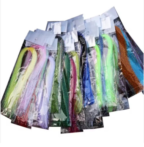 Flashabou Twisted Crystal Flash Tinsel-Fly Tying Material  29 Colors 12"