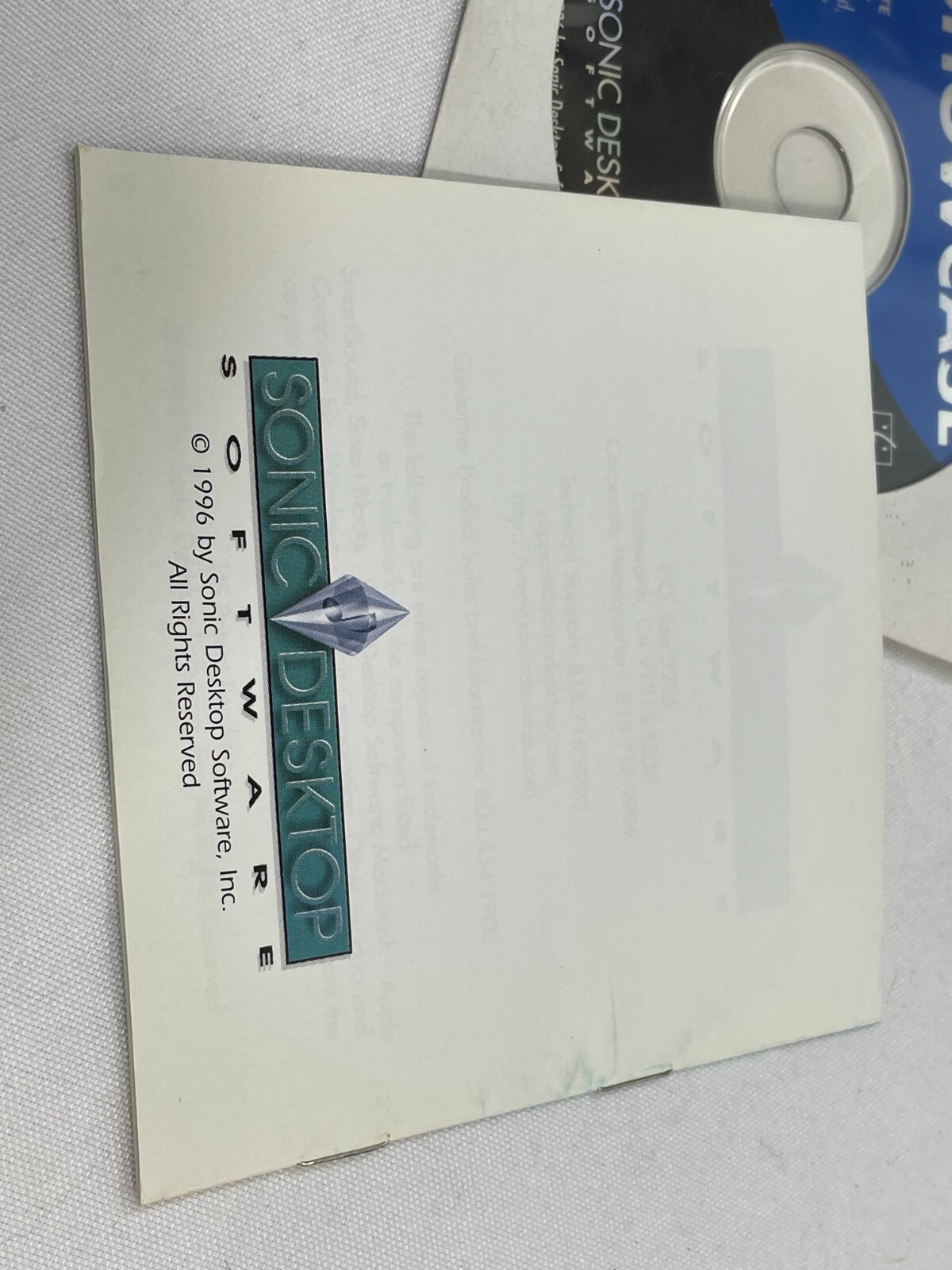 Vintage 1996 SmartSound Showcase PC/Mac CD-ROM Software Sonic Desktop