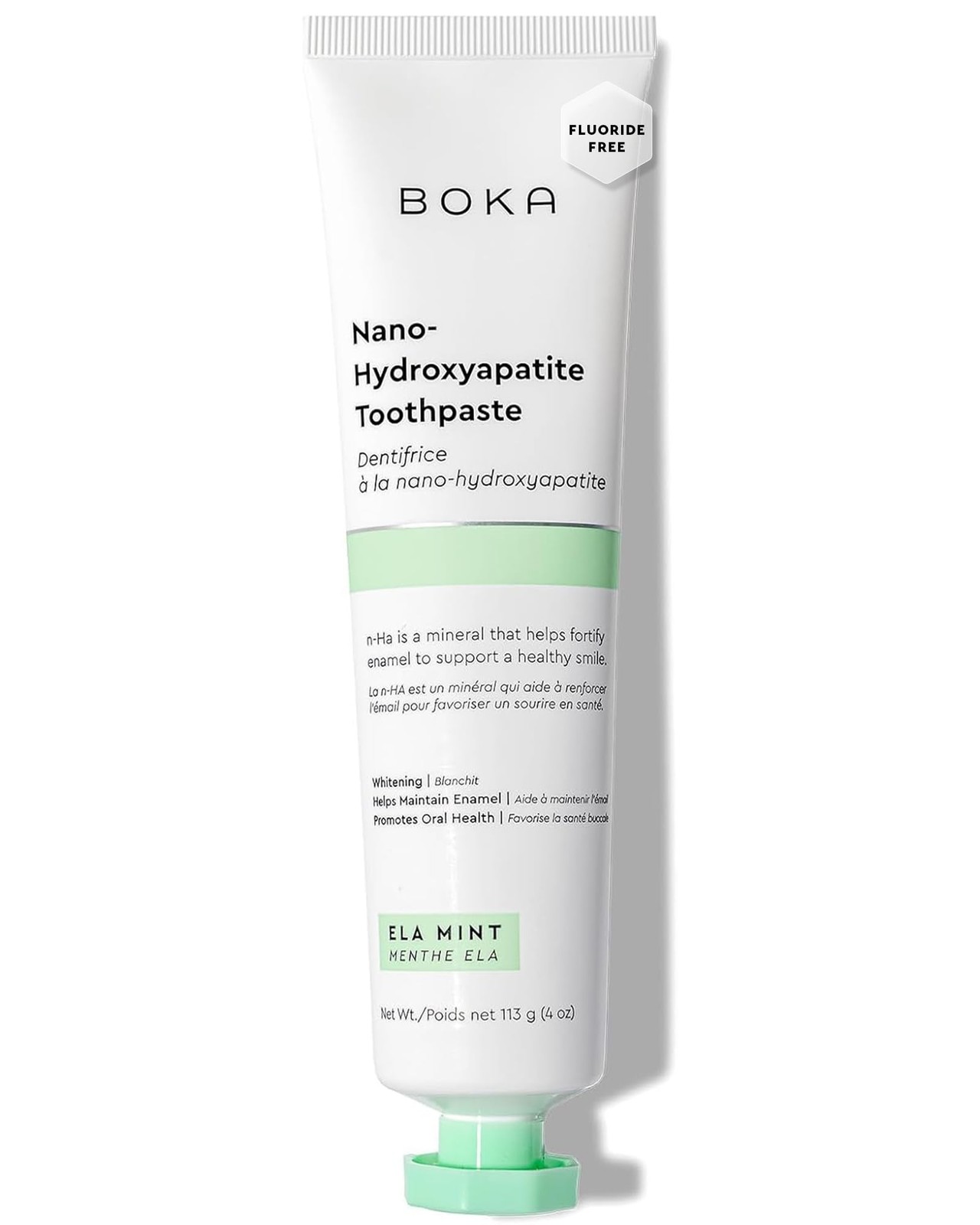 Boka Fluoride Free Toothpaste Nano Hydroxyapatite, Helps Remineralize,