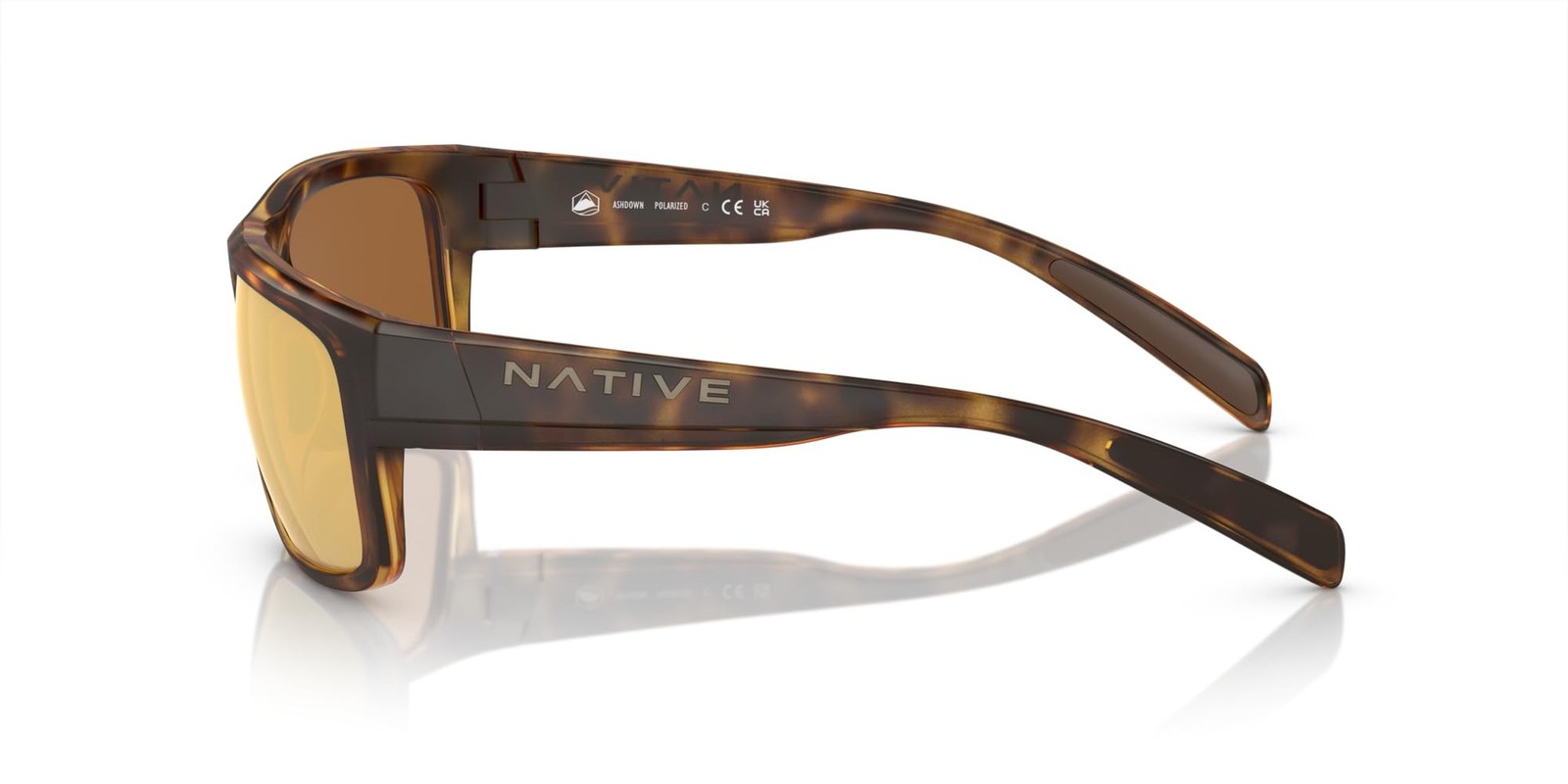 Native XD9003 Ashdown Sunglasses, Matte Tortoise/Bronze Mirrored Polarized, 5...