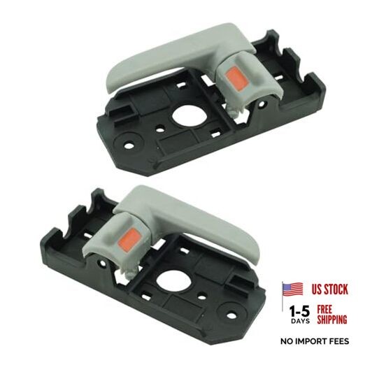 Front or Rear Interior Gray Door Handle LH RH Kit Pair for 07-09 Kia Spectra