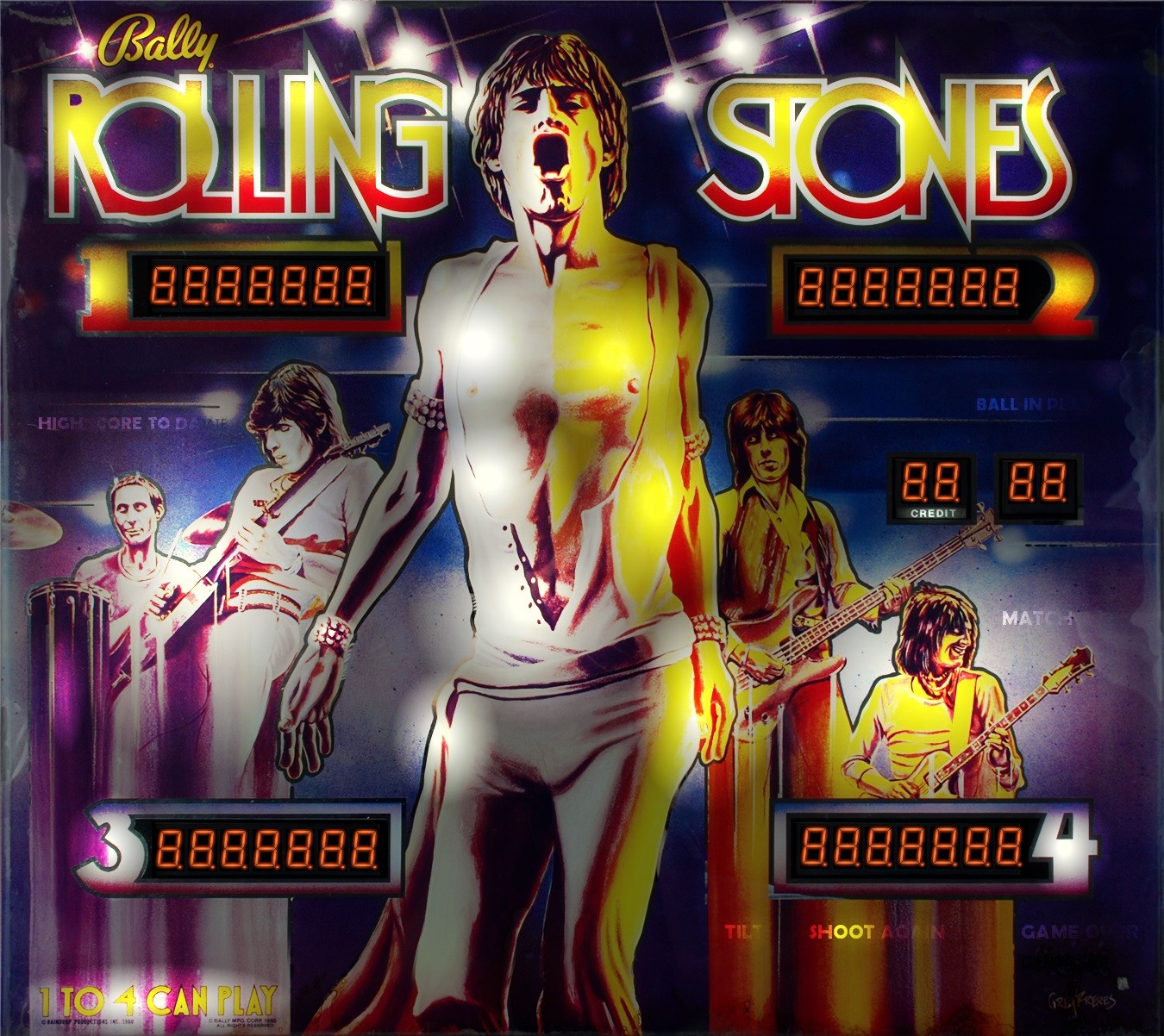 ROLLING STONES Complete LED Lighting Kit custom SUPER BRIGHT PINBALL LED KIT