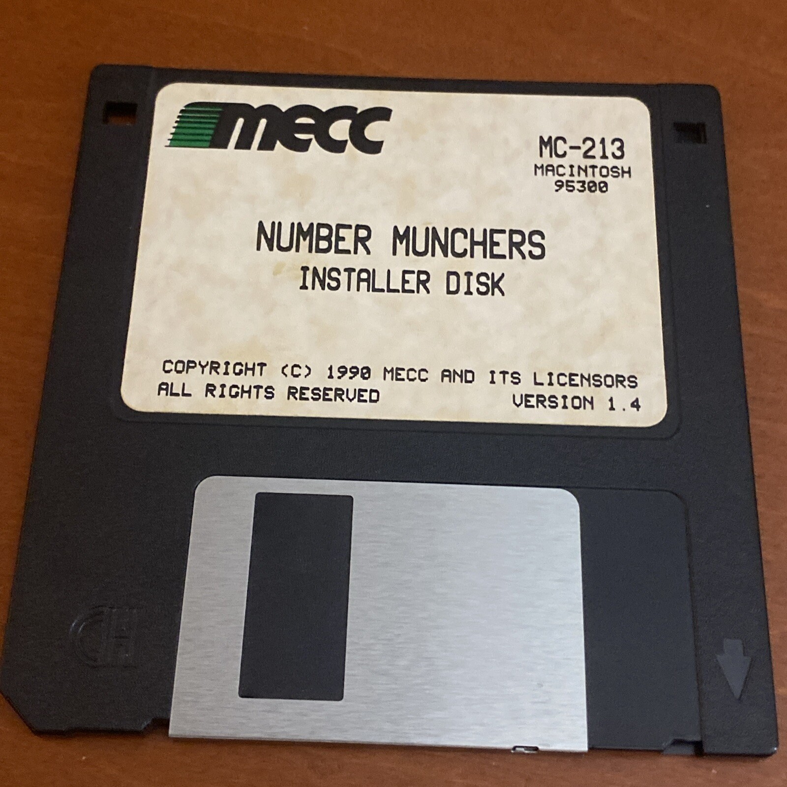 Number Munchers Floppy MC-213 V. 1.4 MECC for Apple Mac Installer