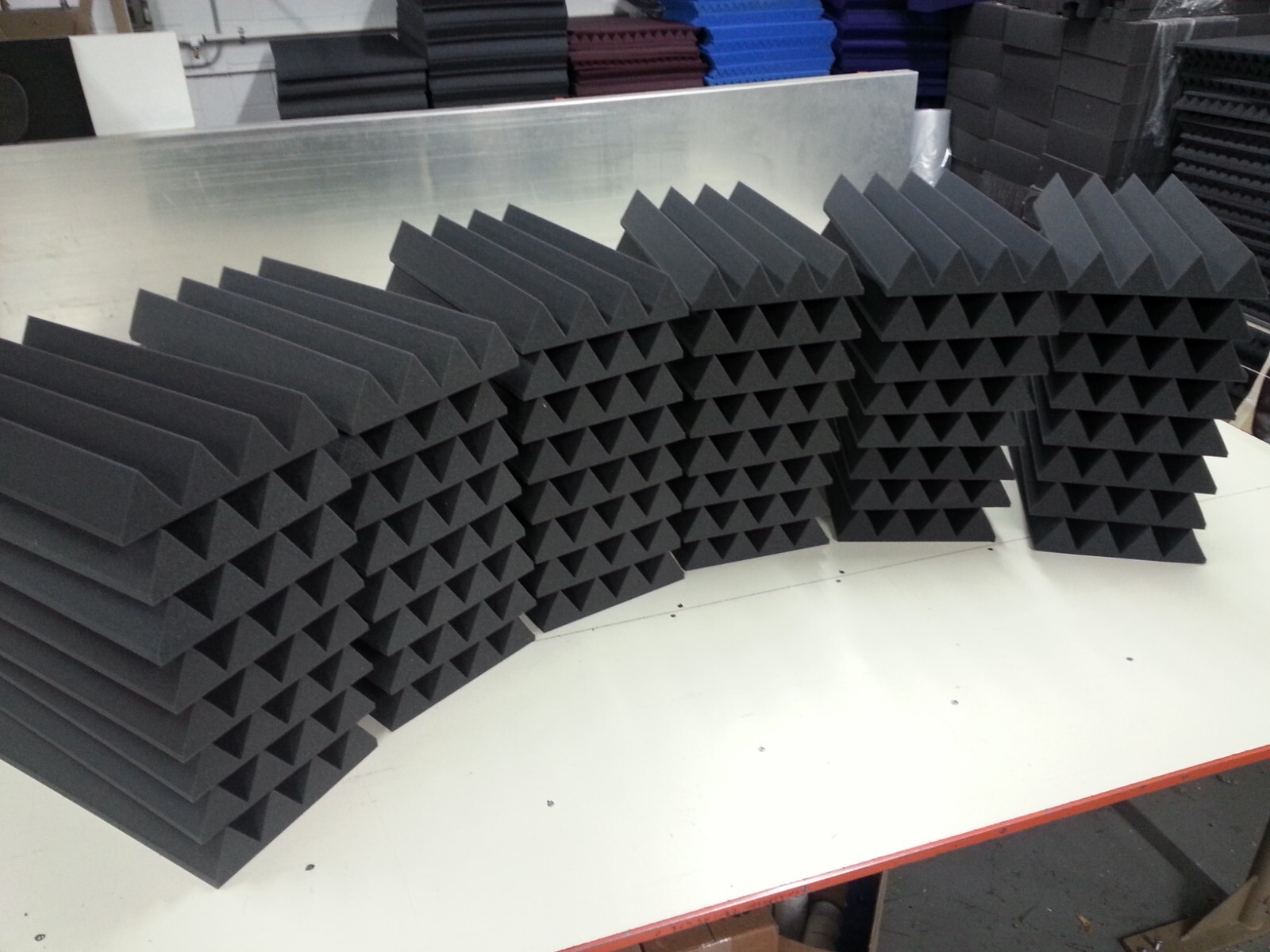 48 wall Tiles Acoustic Foam Panels Studio Noise Soundproofing 24" x 12" x 3"