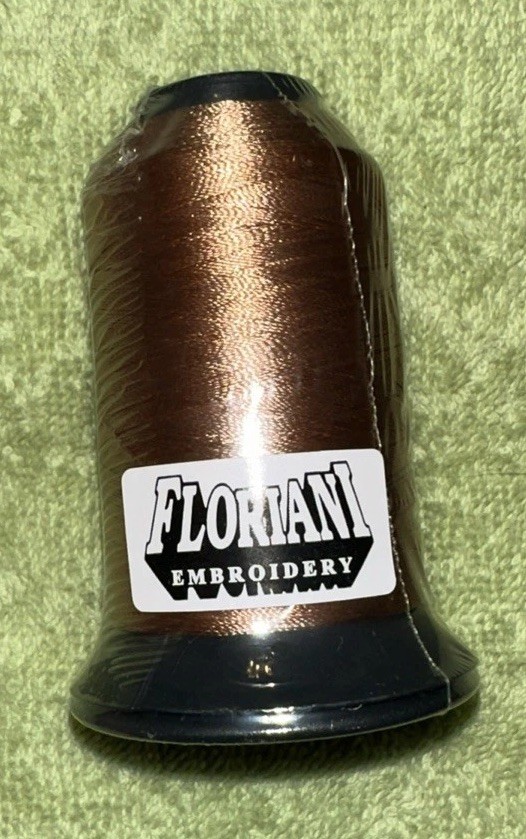 Floriani Embroidery Thread PF743 Brown Polyester 1,100 Yards NOS