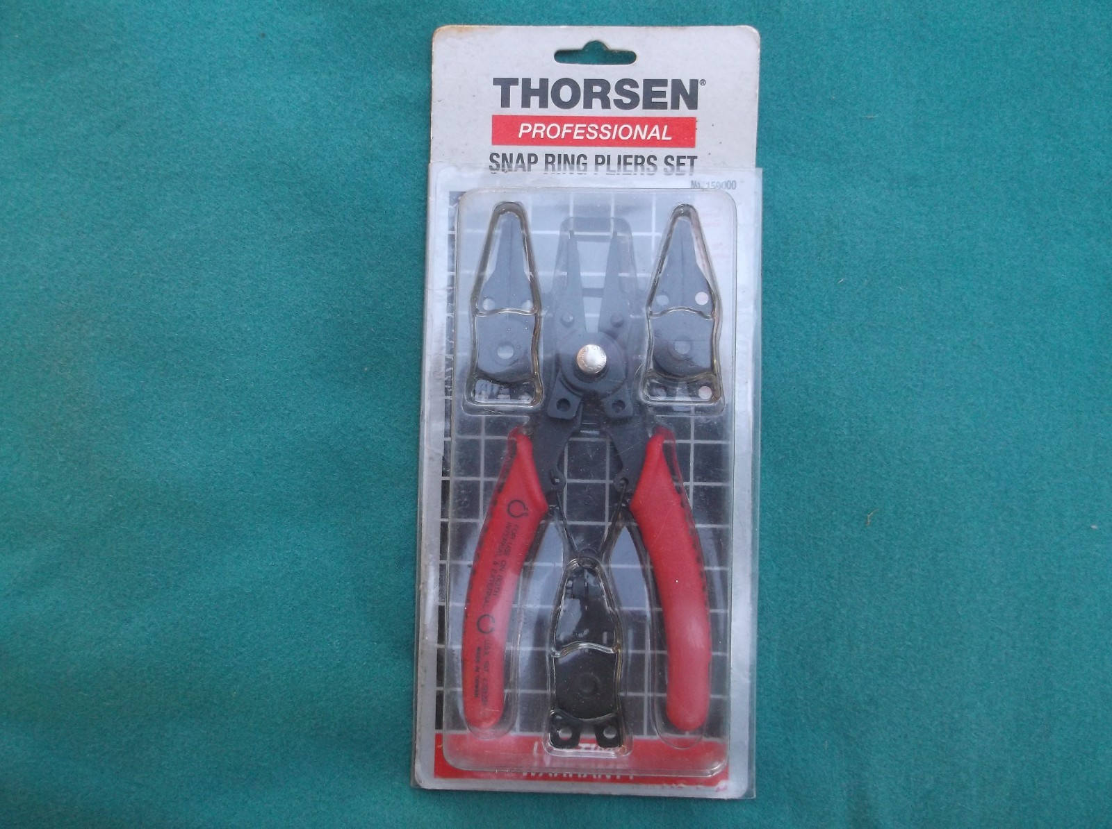NOS Thorsen Professional Snap Ring Pliers Set No. 159000 Convertible Inner & Out