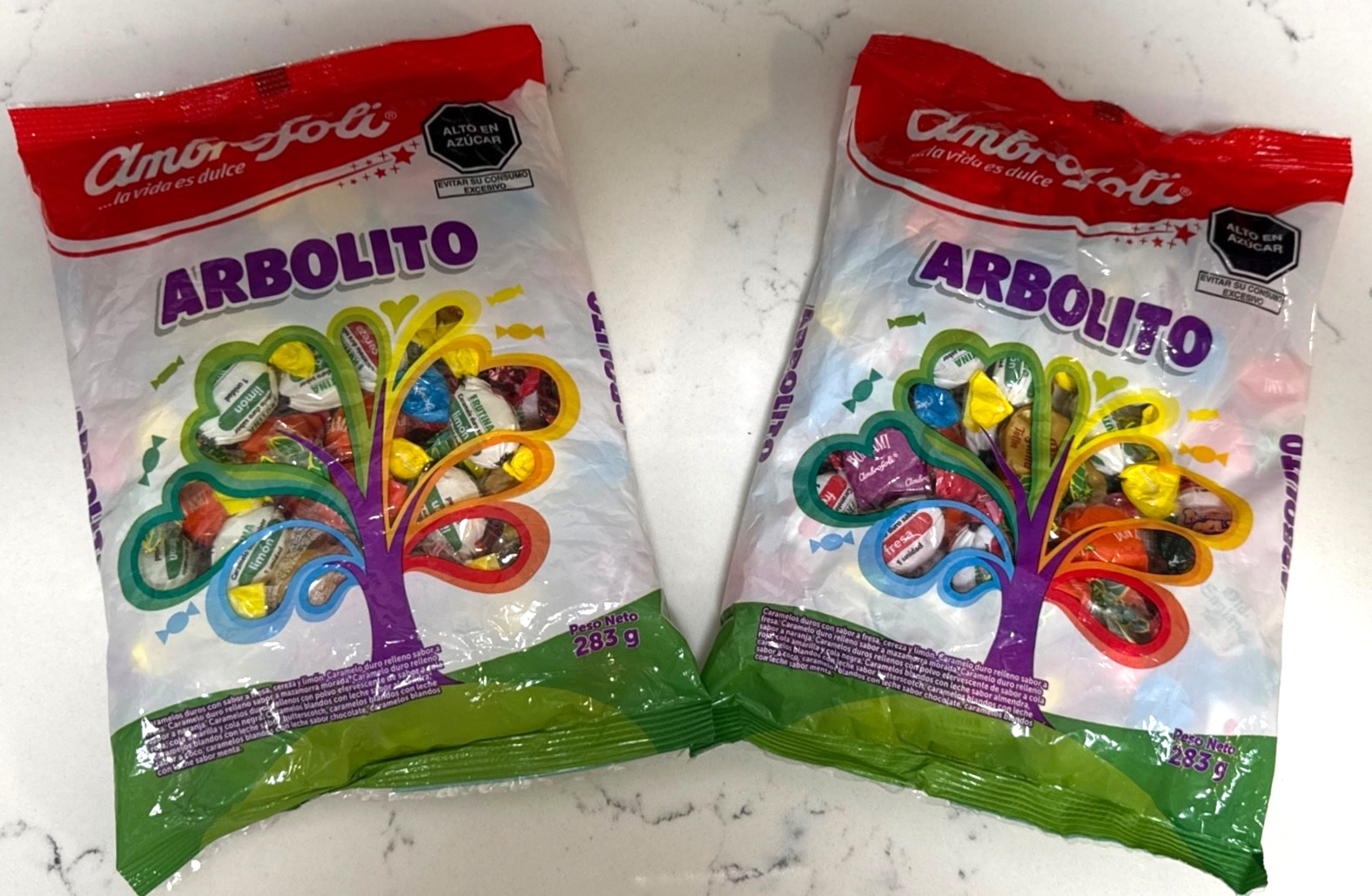 Ambrosoli Arbolito Mix Peruvian Candies Lot of 2 283gr each bag
