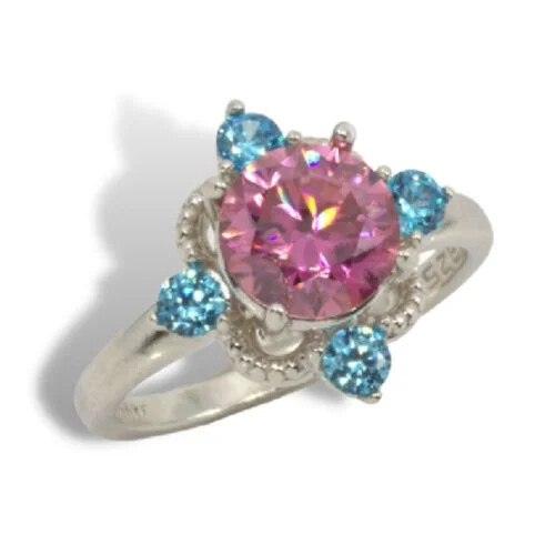 Round Accented Milgrain Pre-notched Ring Mounting