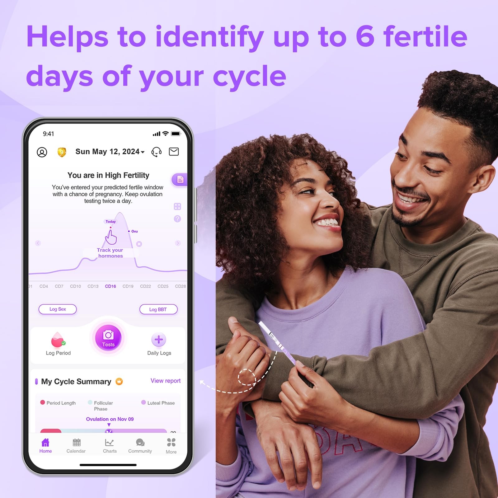 Premom Quantitative Ovulation Predictor Kit: 25 Ovulation & 5 Pregnancy Tests