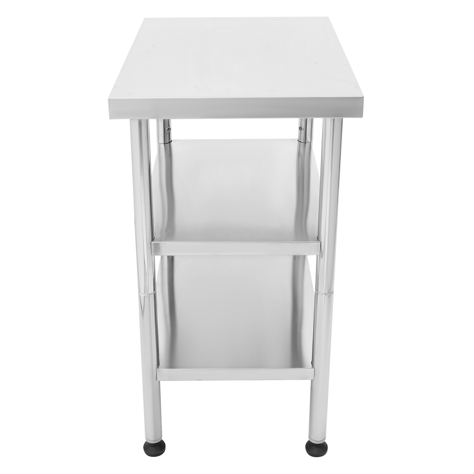 Work Table Commercial Work Table with Adjustable Under Shelves 3-Tier Work Table