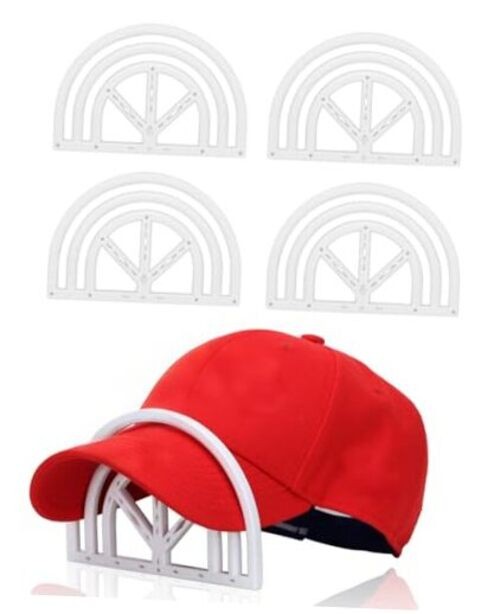 Hat Brim Bender - Easy Baseball Cap Bill Shaper, Visor Curve Tool, White