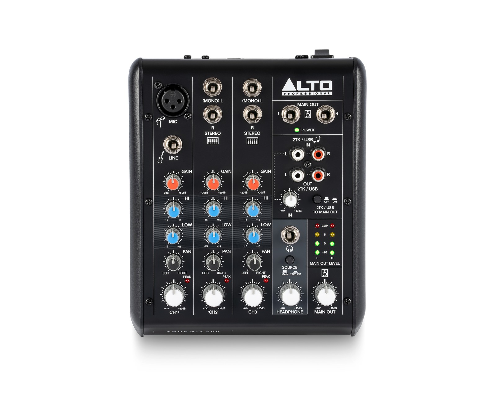 Alto TrueMix 500 - 5-Channel Analog Mixer with USB - Spring Sale