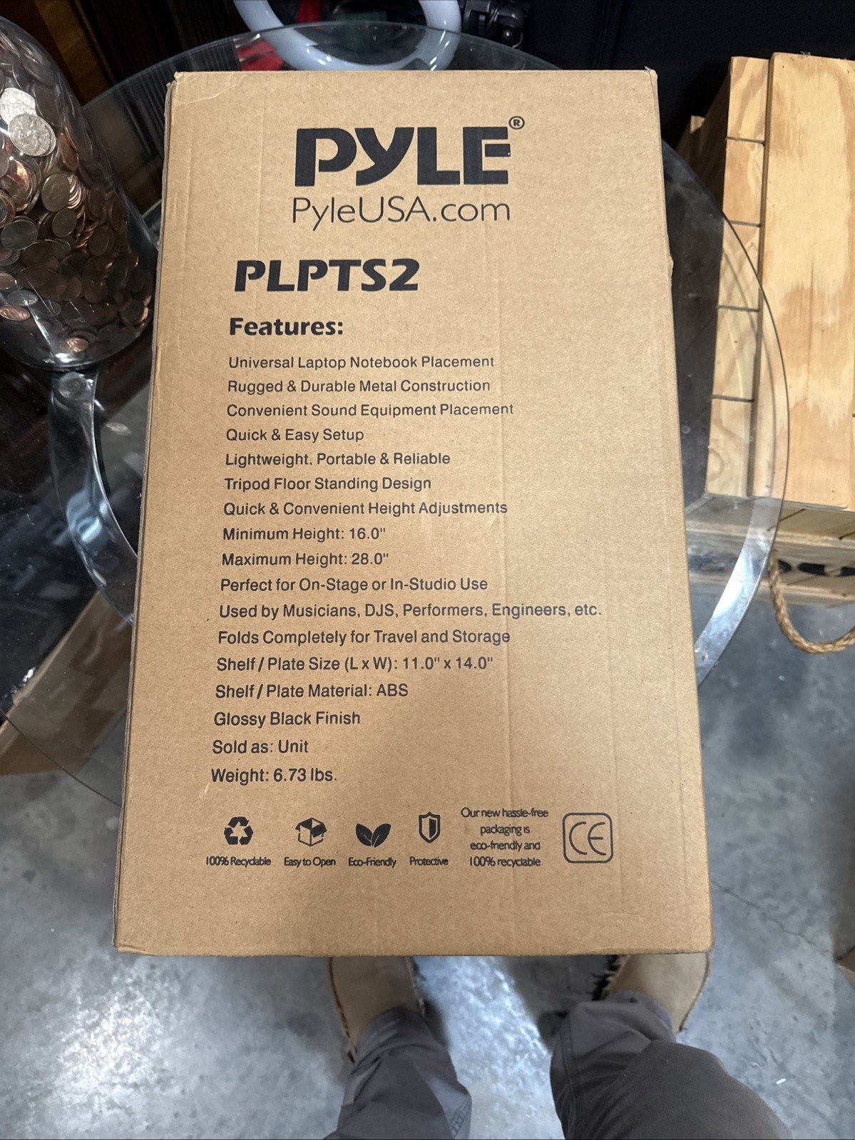 Pyle Pro PLPTS2 Universal Device Stand with Height Adjustable Tripod Mount