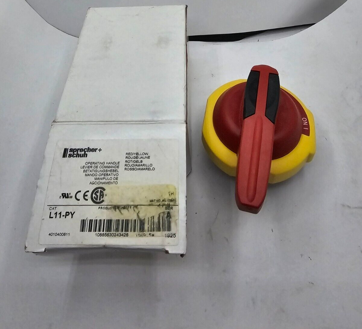 Sprecher Schuh L11-PY Switch Lever Handle Red/Yellow
