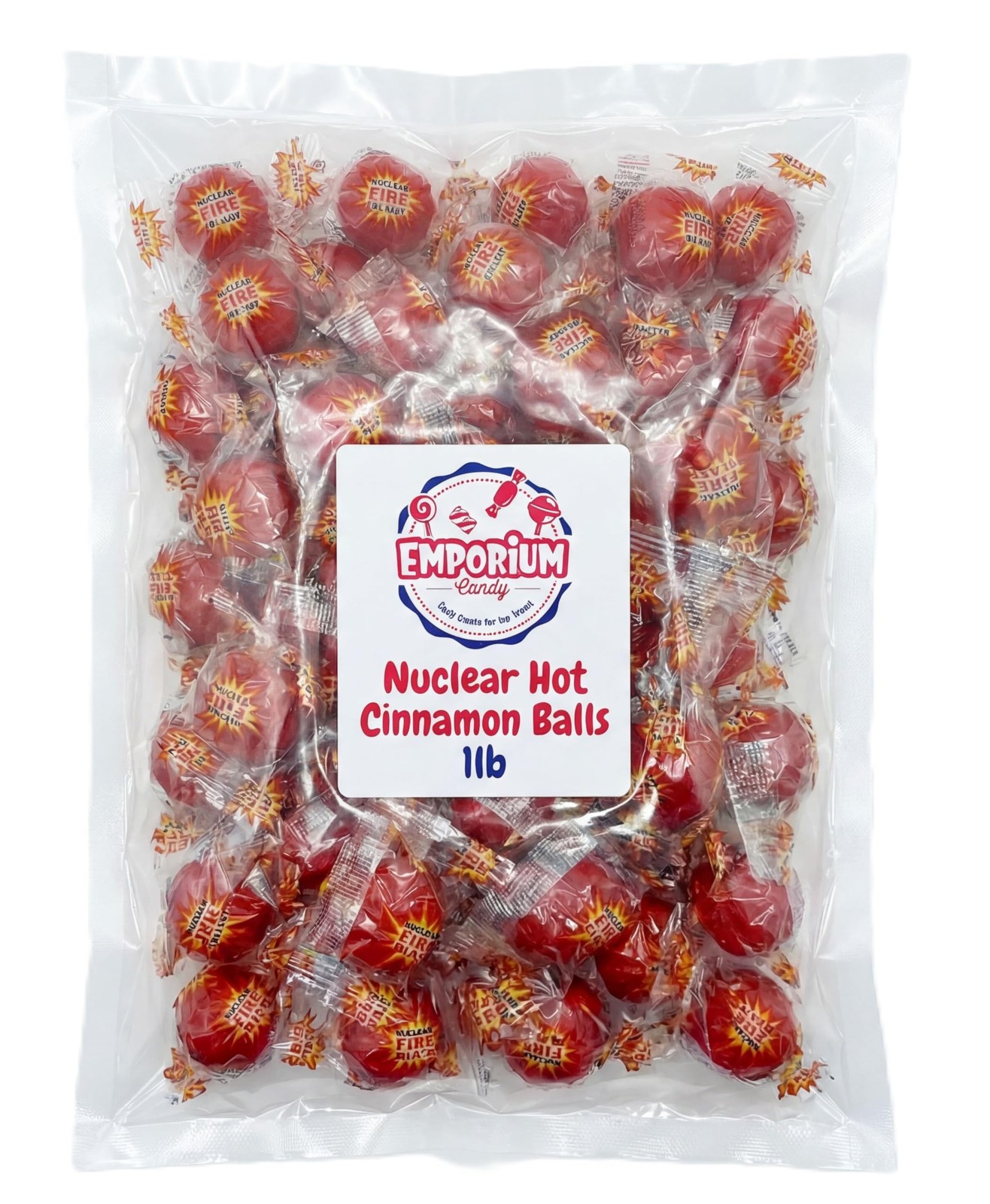 Nuclear Fire Blast Cinnamon Jawbreakers - 1 lb of Spicy Fiery Individually Wr...