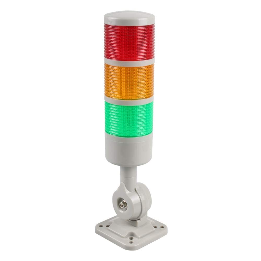 Luban Stack Lights, Industrial 3 Layer/no Buzzer, RED/YELLOW/GREEN DC 12-24V