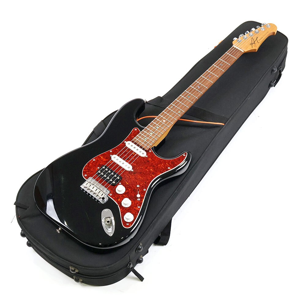 Electric Guitar Addictone St-Type Ssh Black Manufactured Around 2015 Equipped Wi