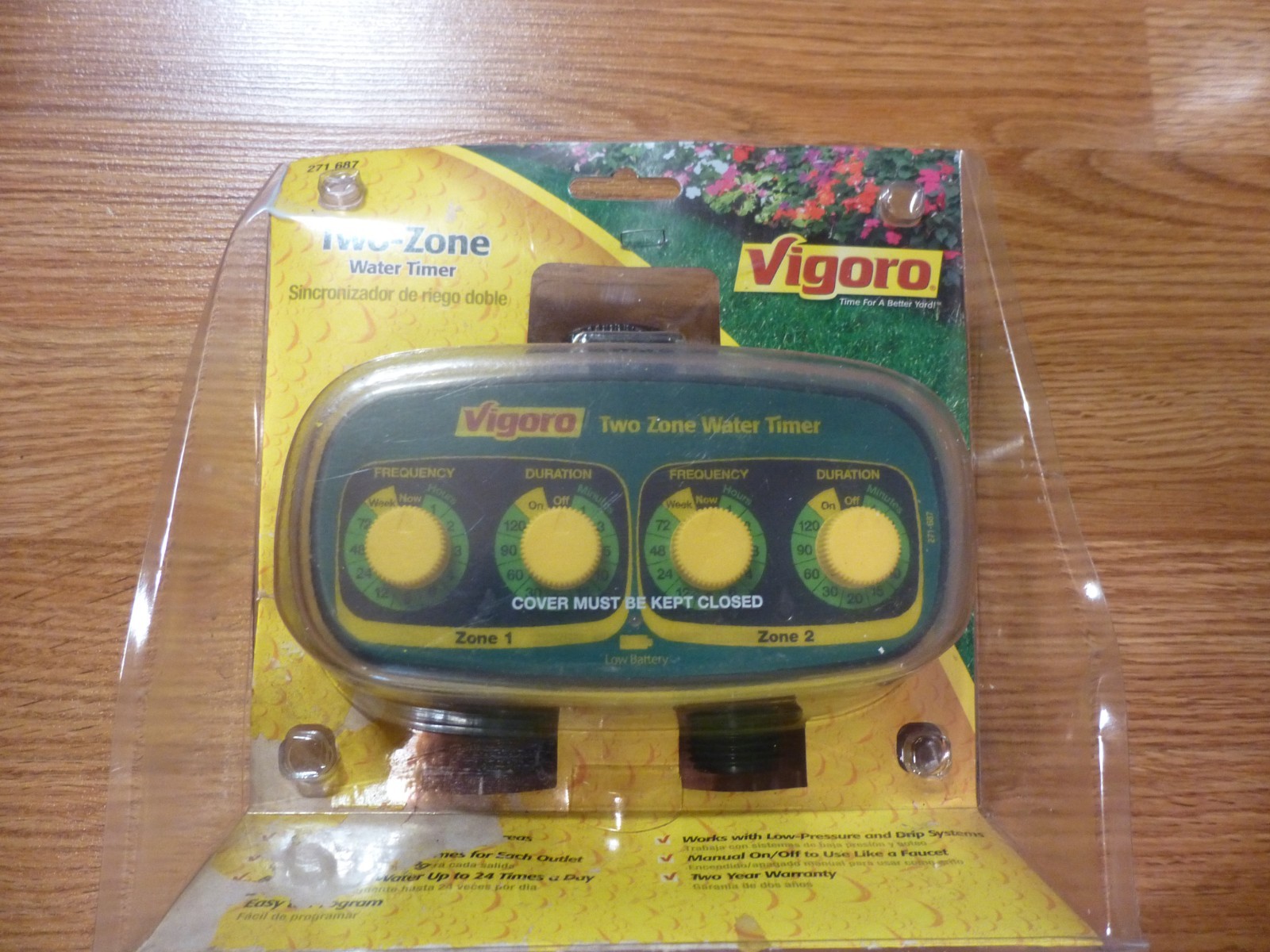Vigoro Two Zone Water Timer 271-687 two (2) Zone Water Timer