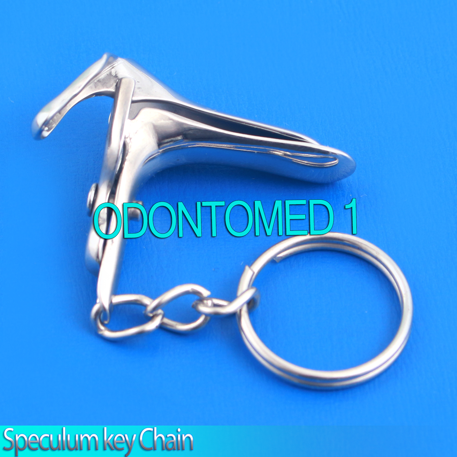 GYN Speculum keychain Stainless Steel