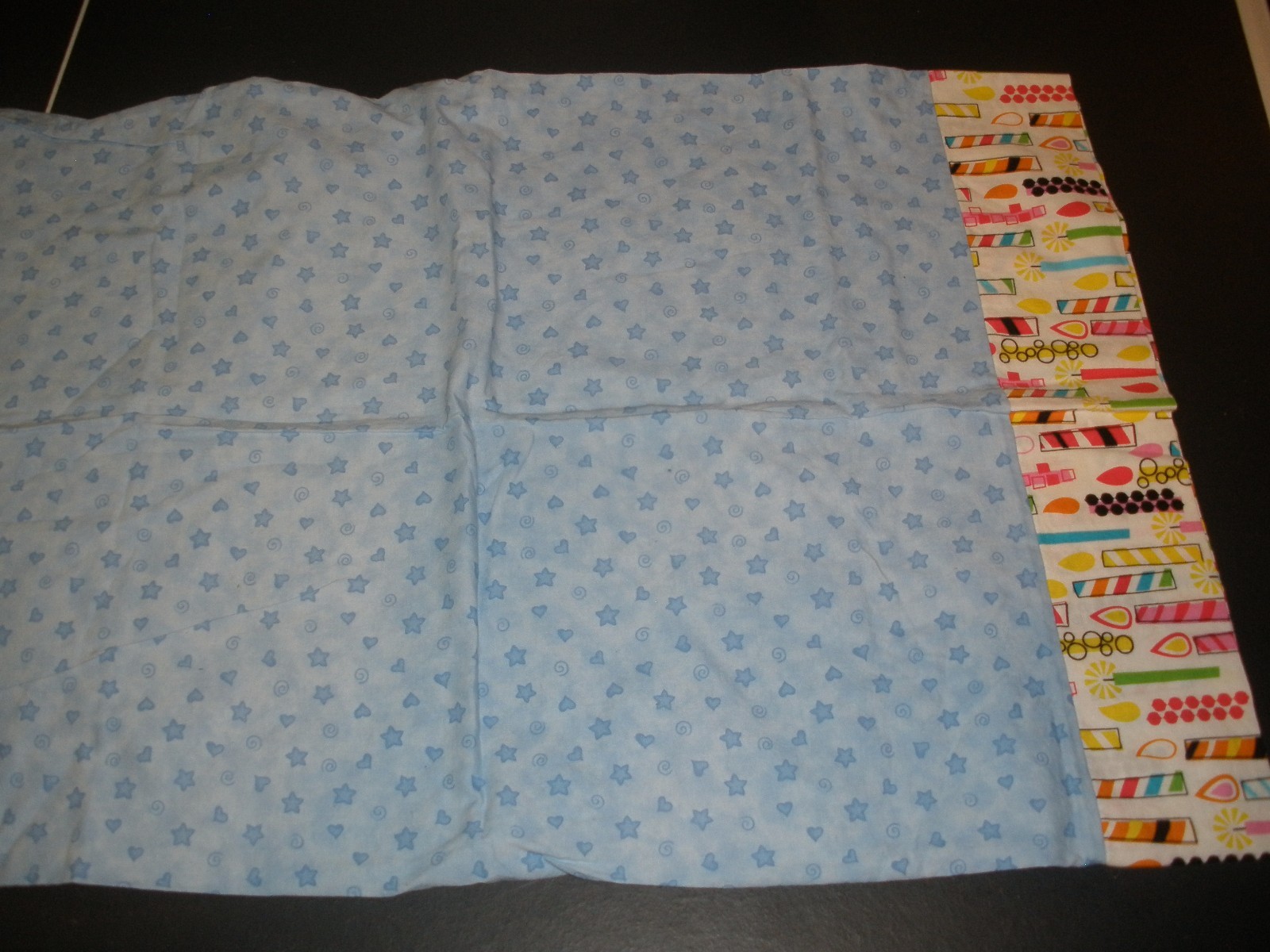 Birthday candles pillowcase standard size