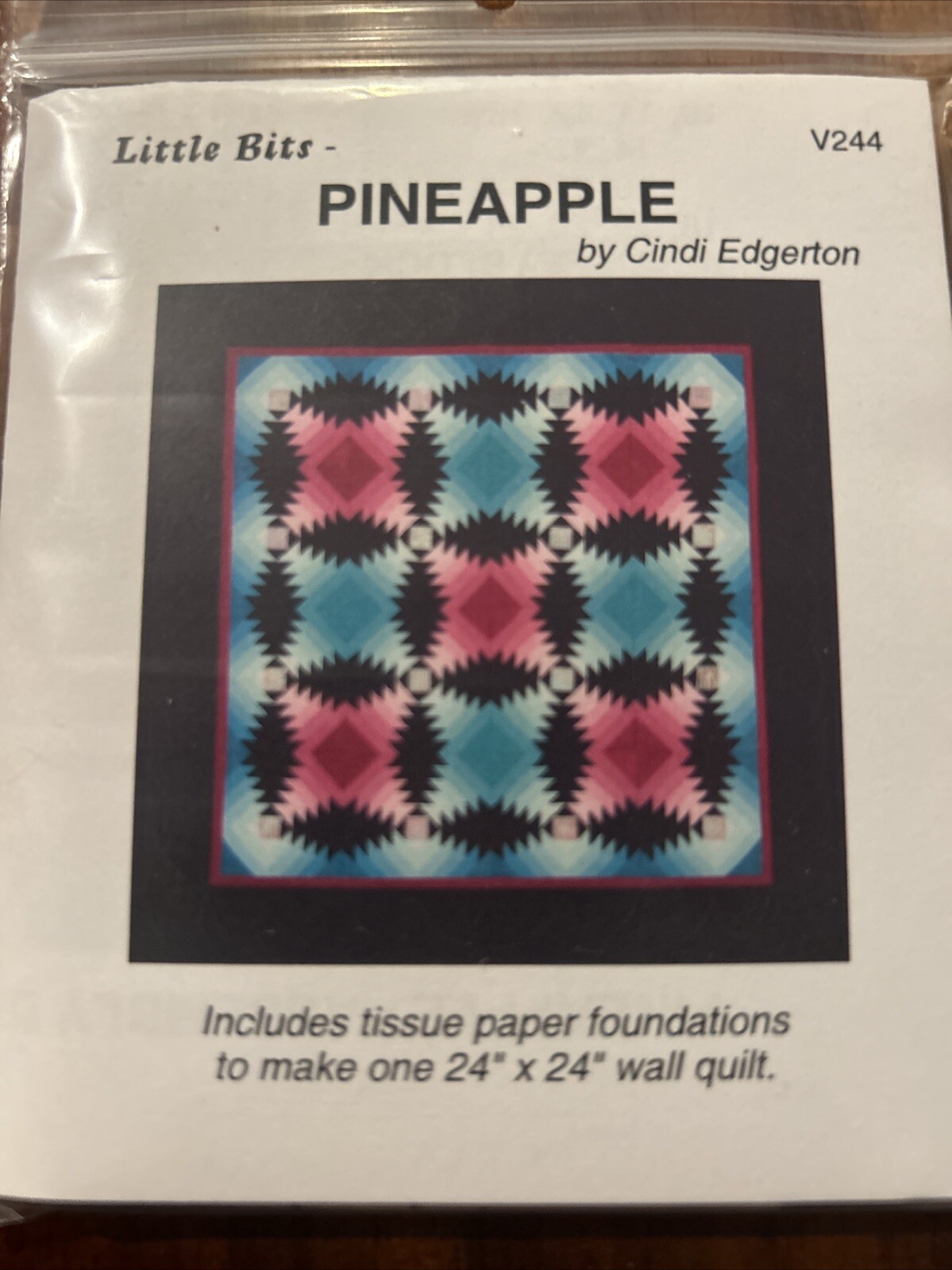 Pineapple Mini Quilt Pattern By Little Bits VSP244