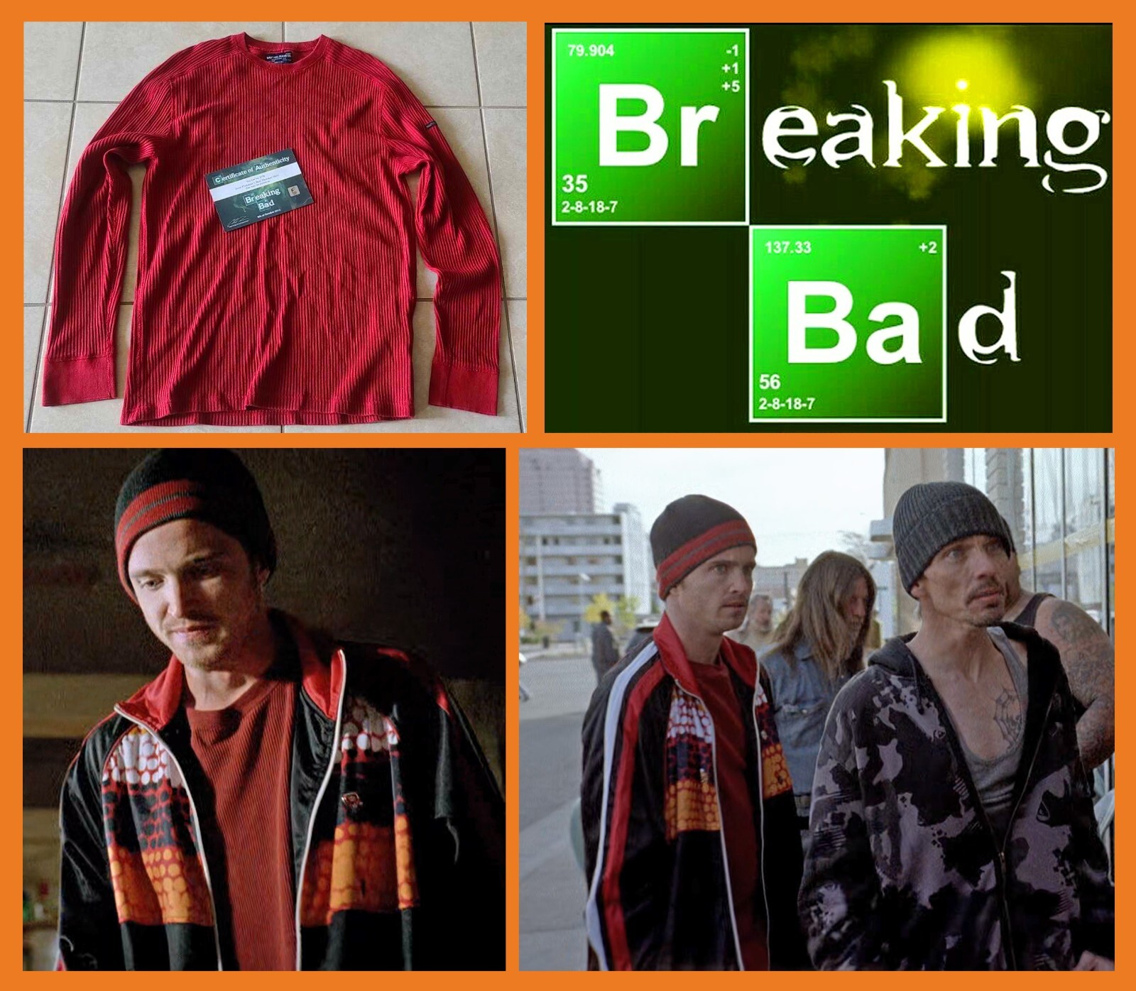 BREAKING BAD: Jesse Pinkman/Aaron Paul Shirt S01E06 w/Studio COA