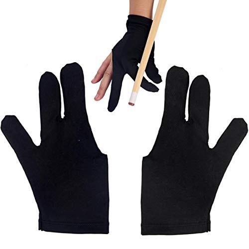 Snooker Pool Billiard Cue Gloves Left And Hand Right Three Finger Accessory
