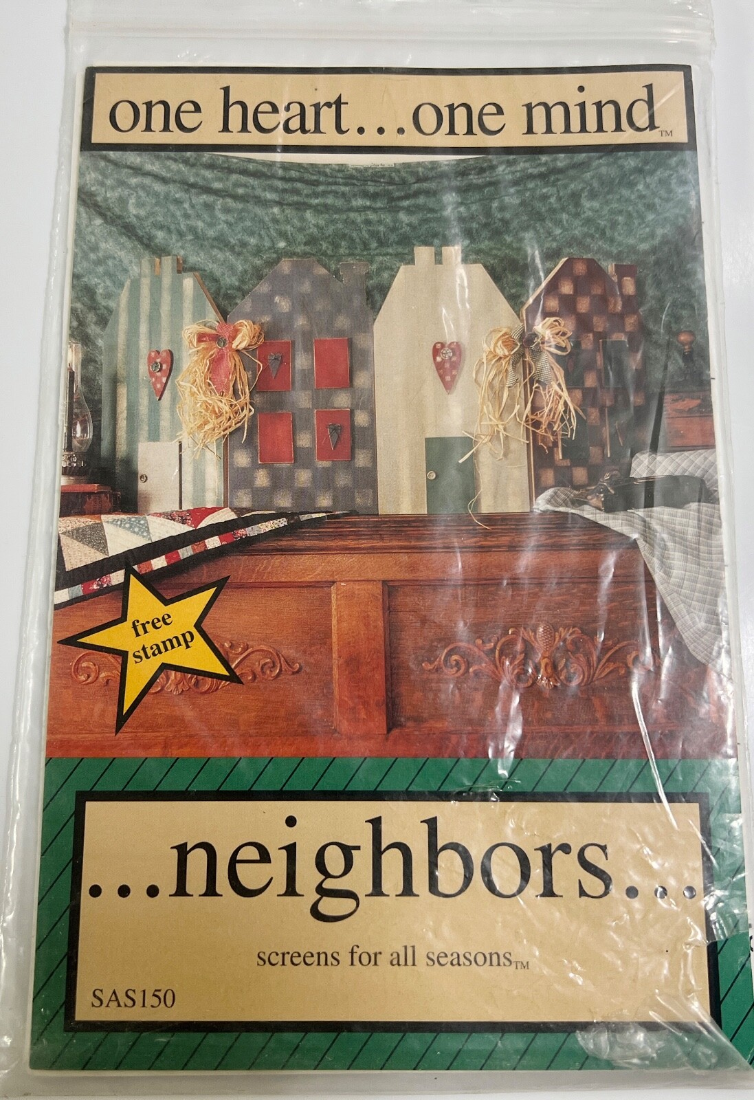 One Heart One Mind Neighbors Screen For All Seasons SAS150 Pattern