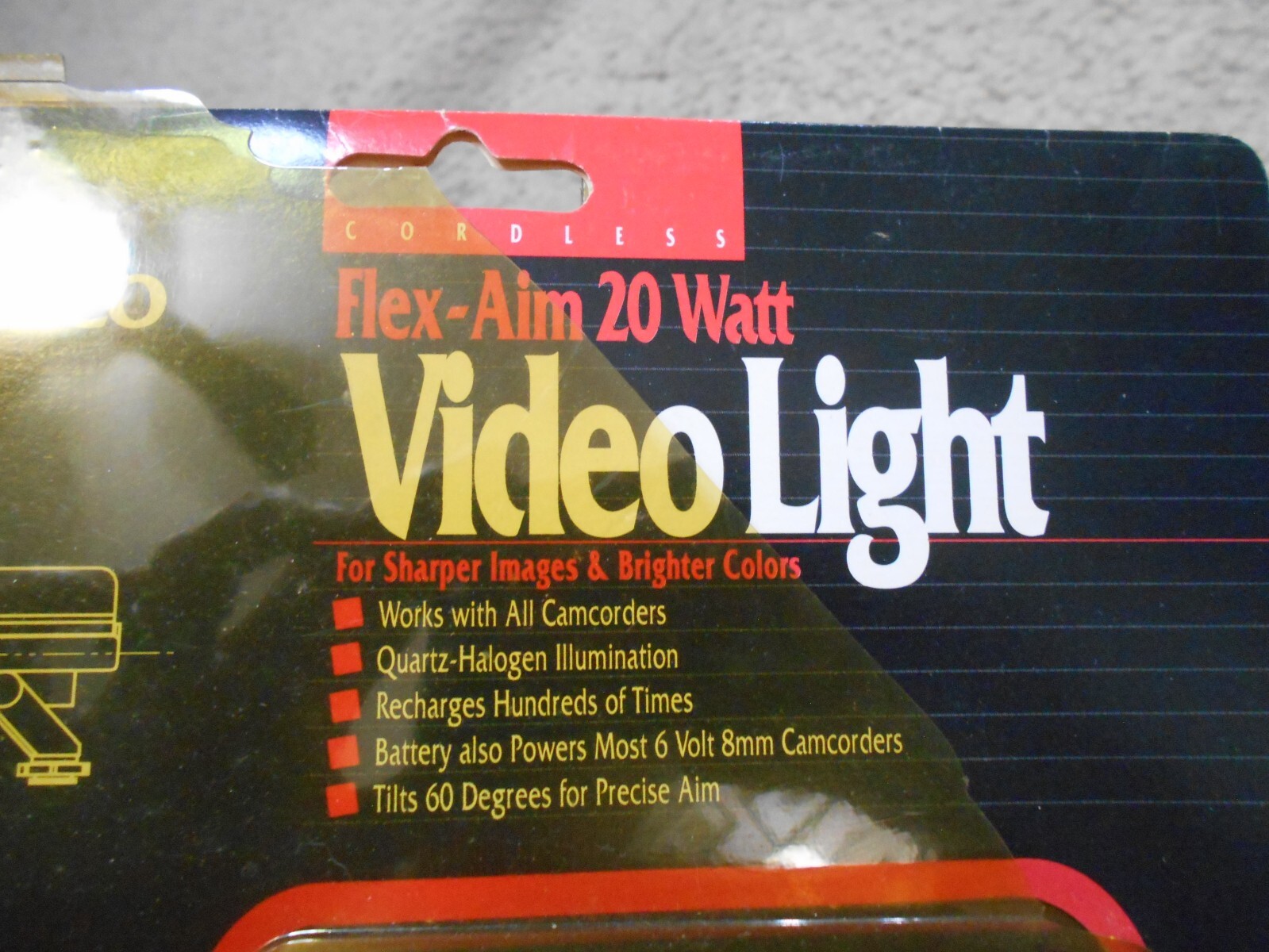 NEW Ambico Flex-Aim 20 Watt Video Light V-0880 Open package