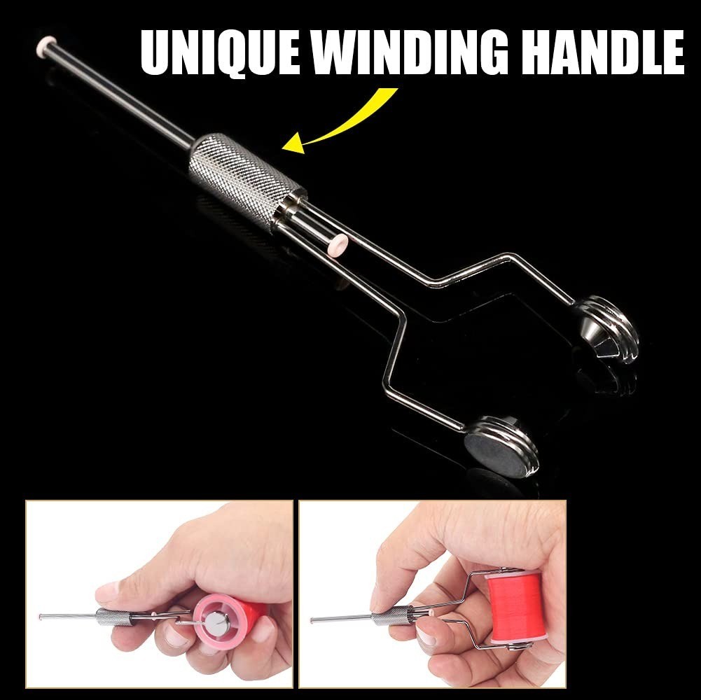 XFISHMAN Fly Tying Bobbin Holder 2 Pack Ceramic Tools Set