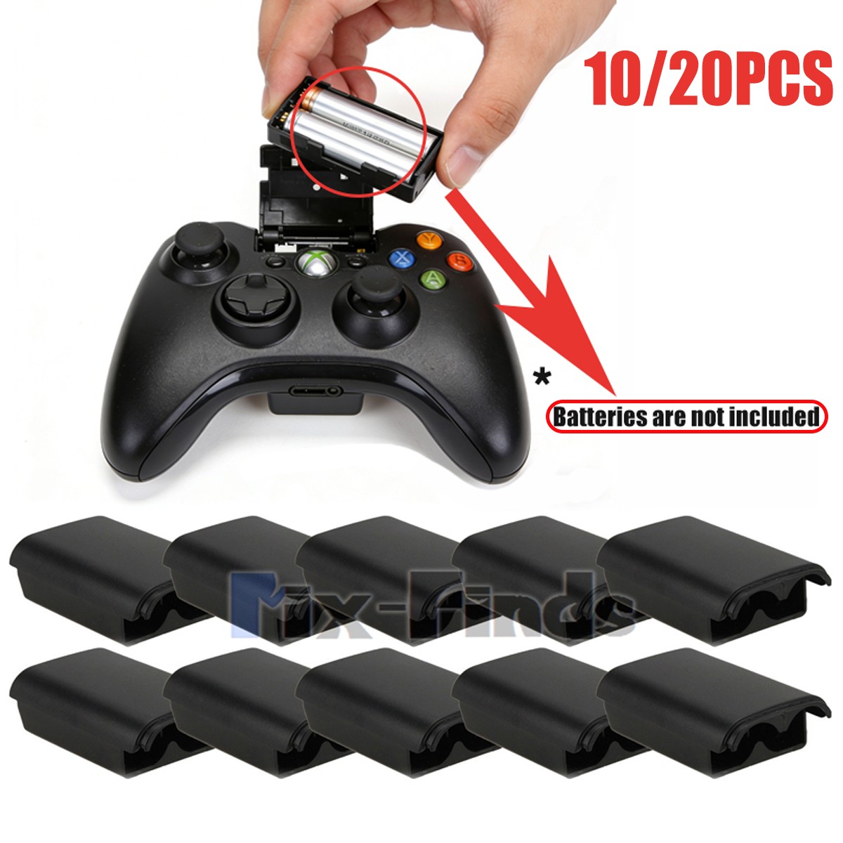 10/20Pcs Replacement Battery Door Shell Cover for Xbox 360 Wireless Gamepad New