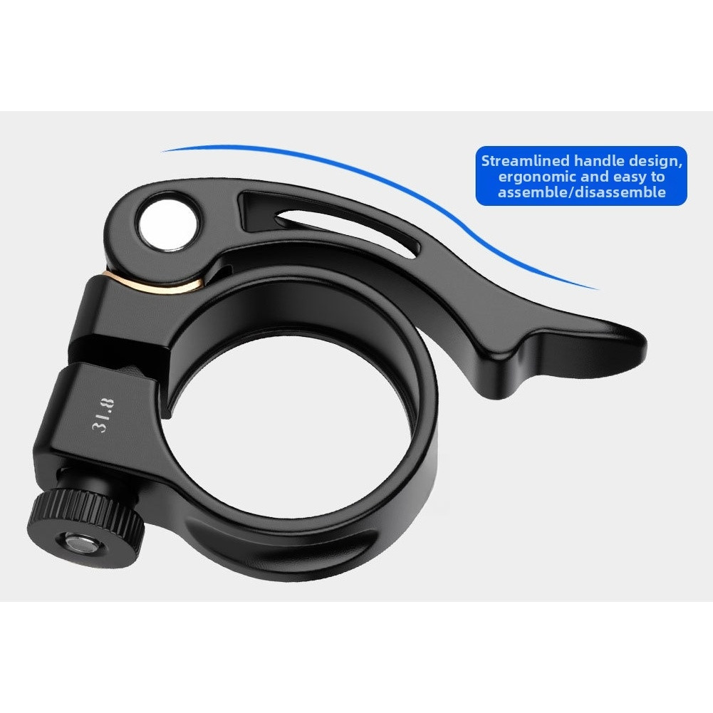 Lightweight Seatpost Clamp Quick Adjustment 28.6 31.8 34.9 mm Aluminum
