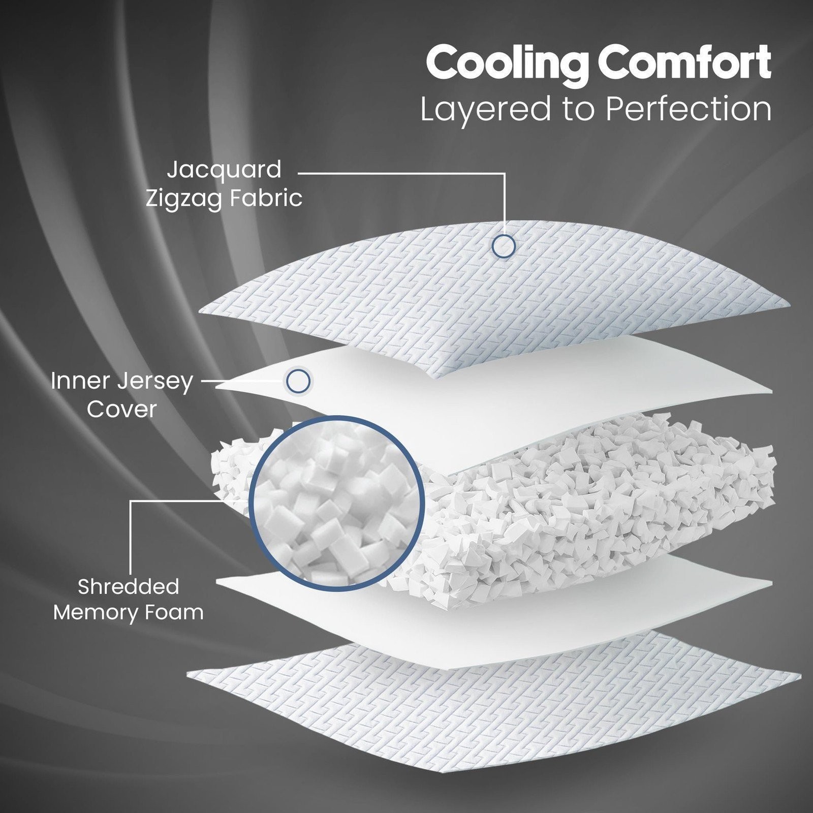 Utopia Bedding Shredded Memory Foam Pillows (King), Cooling Adjustable Bed...