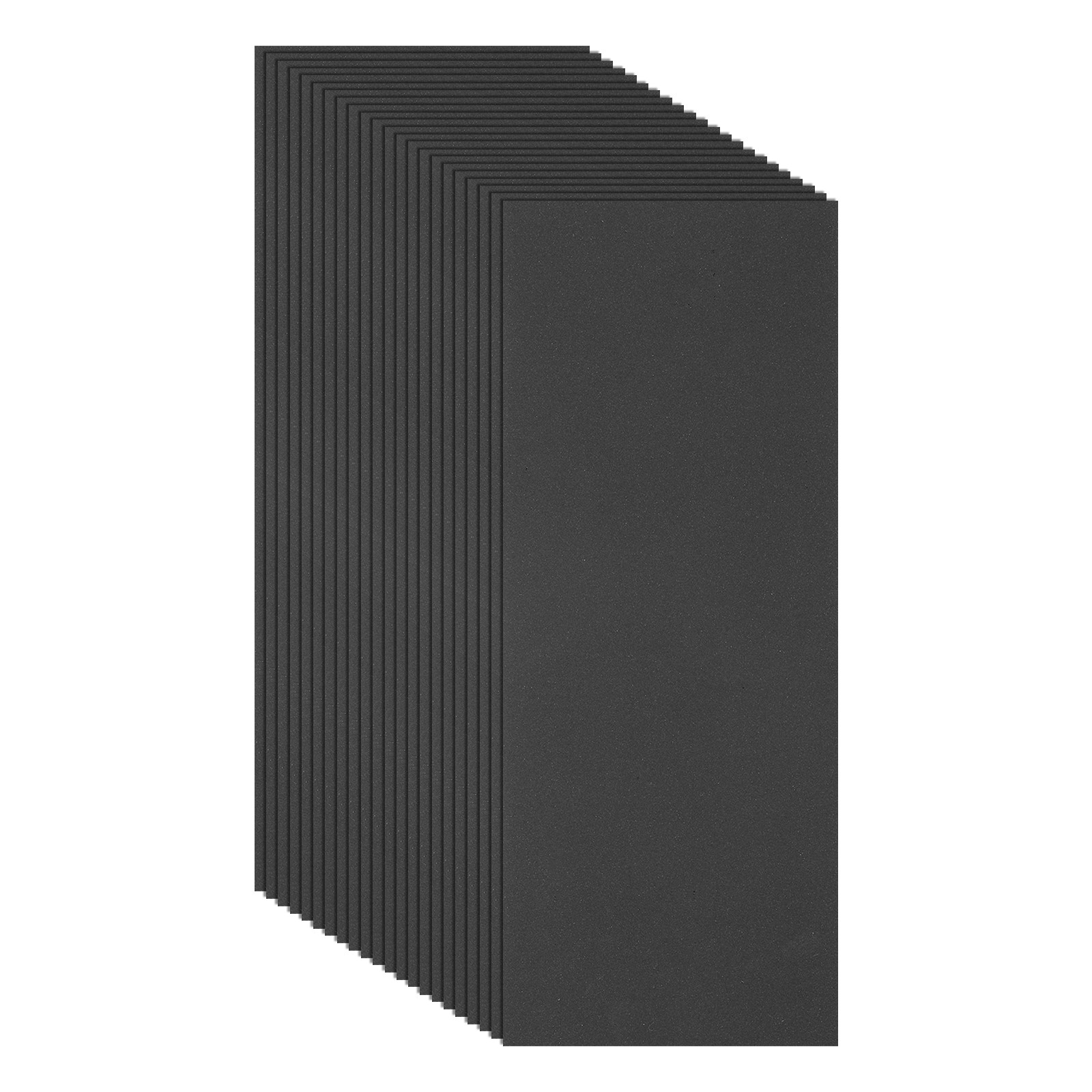 21Pack 3.6" x 9" Wet Dry Sandpaper 3000 Grit Sand Paper for Wood Furniture Black