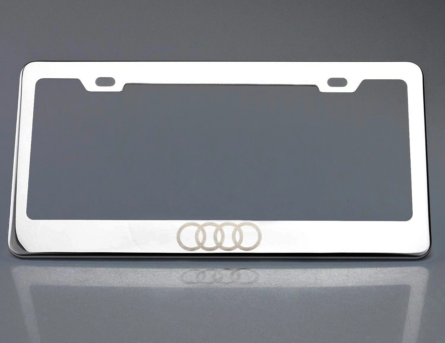 Custom 4 rings license plate frame fit Audi